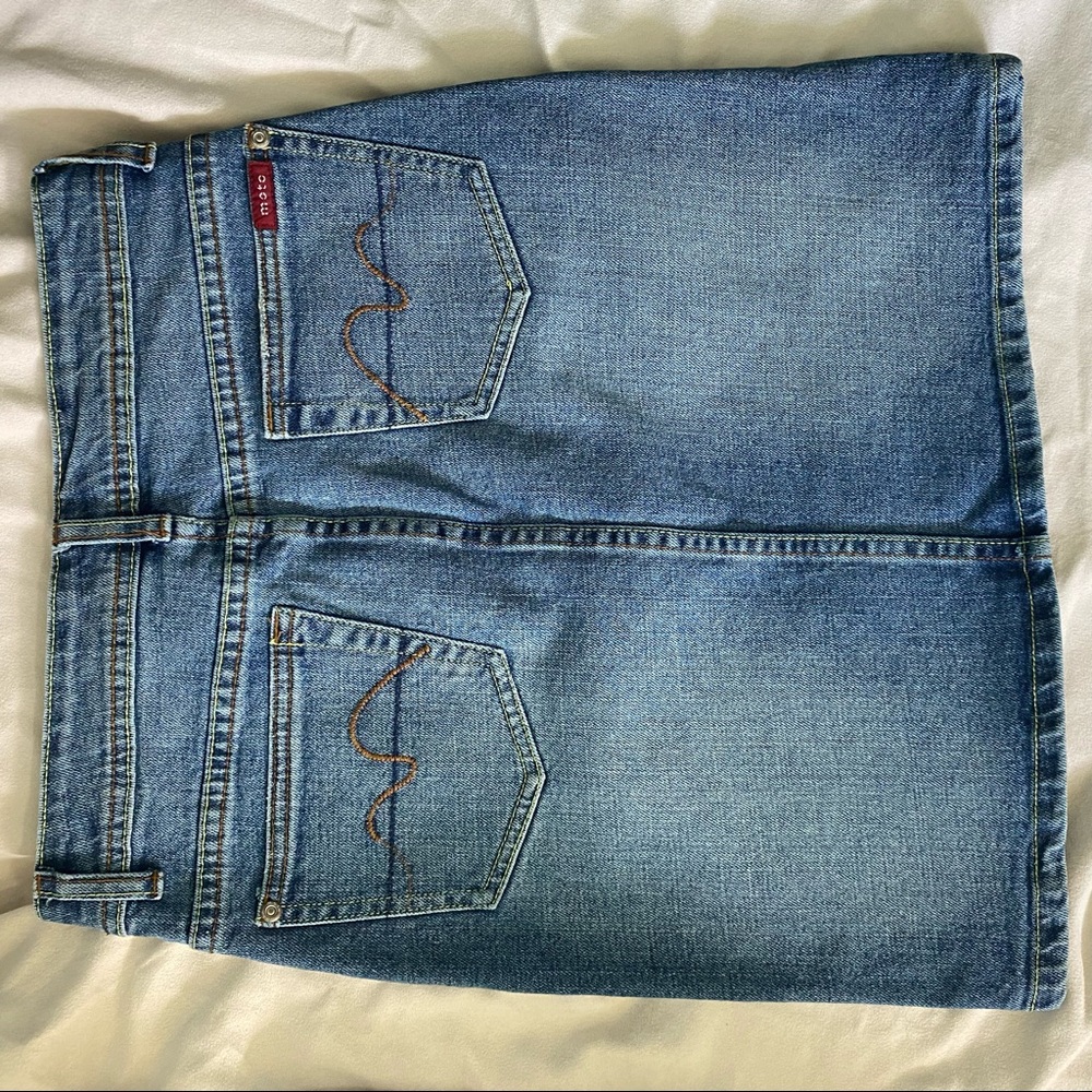 🌈Moto Denim Split Skirt - Picture 8 of 16